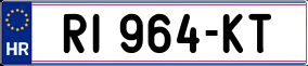 Trailer License Plate